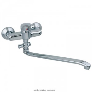 Смеситель однорычажный для ванны с длинным изливом KFA коллекция Nefryt хром 508-710-00