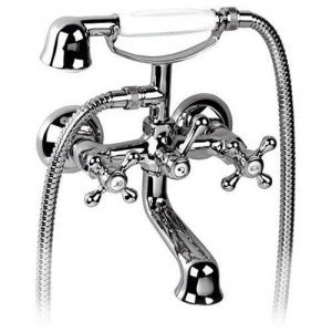 Смеситель двухвентильный для ванны с душем KFA коллекция Retro хром 374-145-00