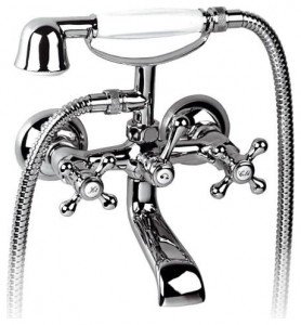 Смеситель однорычажный для ванны с душем KFA коллекция Retro хром 374-144-00