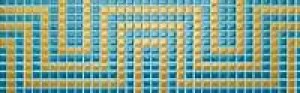 Aparici Плитка ONE BLUE DEC GOLD 145900
