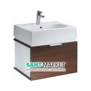 Тумба із раковиною Kolo Twins підвісна 50х46х37 венге L59024000