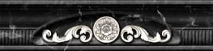Aparici Плитка STATUARIO CNF SITE NEGRO фриз 174019