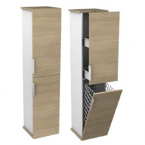 Kolo TWINS шафка бічній високий 32 x 140 x 32 см дуб arava / білий 88323000