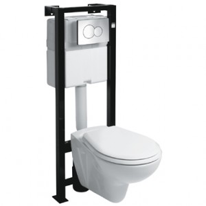 Унитаз подвесной без бачка KOLO NOVA 23100000 + Инсталляция 99171000