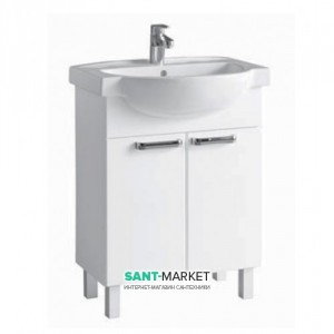 Тумба під раковину Kolo Freja підлоги 60х32х67 білий глянець 89359-000