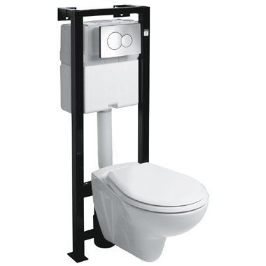 Унитаз подвесной без бачка KOLO NOVA 23100000 + Инсталляция 99171000