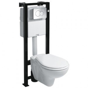 Унитаз подвесной без бачка KOLO NOVA 23100000 + Инсталляция 99171000