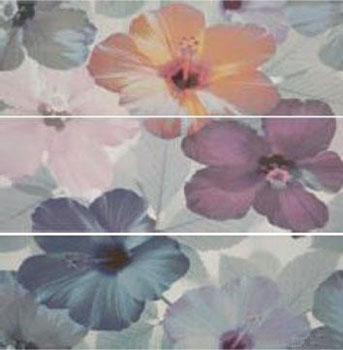 Porcelanite Dos плитка 7009AZUL-GRIS-MALVA HIBISCUS 3декор 148072