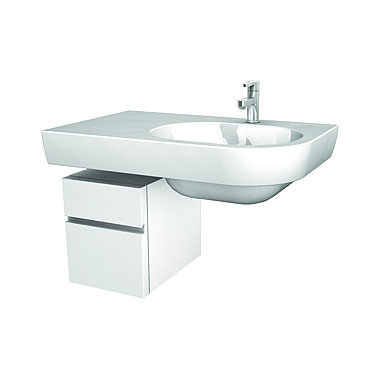 Kolo DOMINO фасад к шкафчику универ-му с дверцей  левому 30 x 37 x 42 см  бел. гл. 89263000