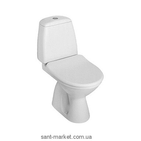 Унитаз напольный компакт Kolo коллекция Solo косой выпуск 79232000 + Сиденье 