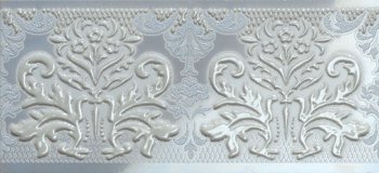 Impronta ONICE AZURRO DAMASCO LIST фриз Плитка настінна 187183