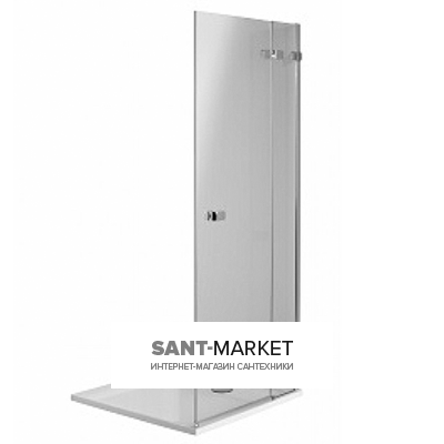 Душові двері в кут Kolo NIVEN скляна орні 90х195 FDSF90222003L