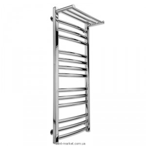 Водяний полотенцесушитель Laris колекція Гранд П драбинка 535х1200х263 хром з полицею 71207604