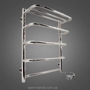 Електричний полотенцесушитель Laris Стандарт П5 Е з полицею 500x660х35 драбинка хром 71207610