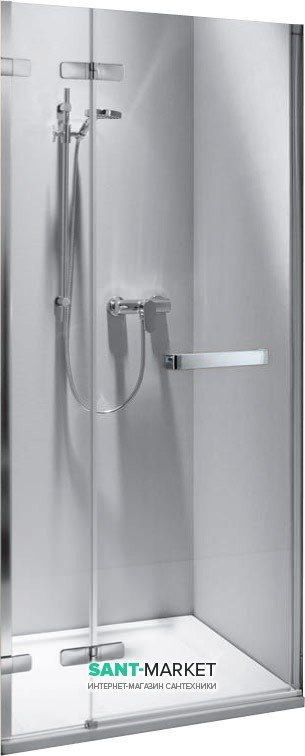 Душевая дверь в нишу Kolo NEXT стеклянная распашная 100х195 HDRF10222003L