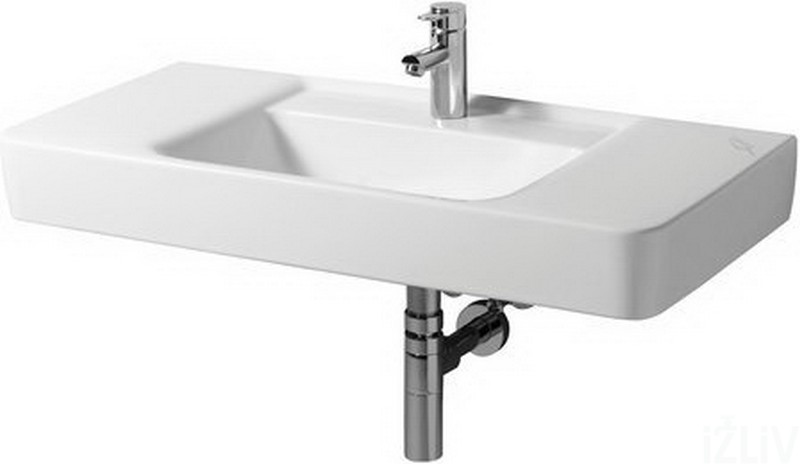 Раковина для ванной подвесная умывальник-столешница Keramag коллекция Renova Nr.1 Plan белая 122102