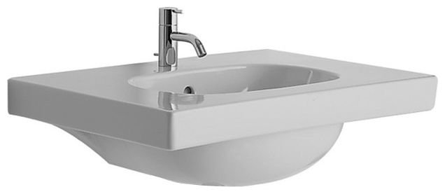 Раковина для ванної підвісна умивальник-стільниця Keramag колекція 500 by Antonio Citterio біла 223170