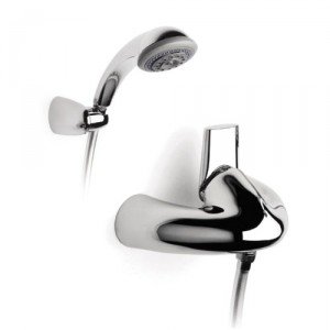 Смеситель для душа настенный однорычажный Roca Silver Crown с душевым набором хром 5A2042C00