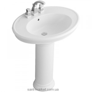 Раковина для ванної на п'єдестал Villeroy & Boch колекція Amadea біла 718575R2