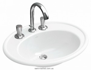 Раковина для ванної вбудована Villeroy & Boch колекція Amadea біла 6198A1R2