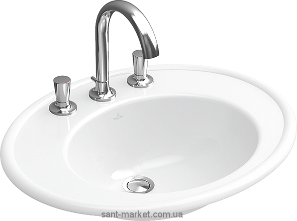 Раковина для ванной встраиваемая Villeroy&Boch коллекция Amadea белая 6198A12R