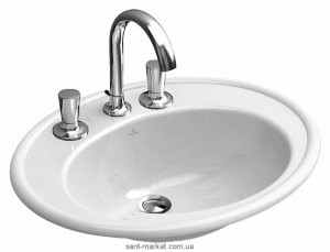 Раковина для ванної вбудована Villeroy & Boch колекція Amadea біла 6198A1R1