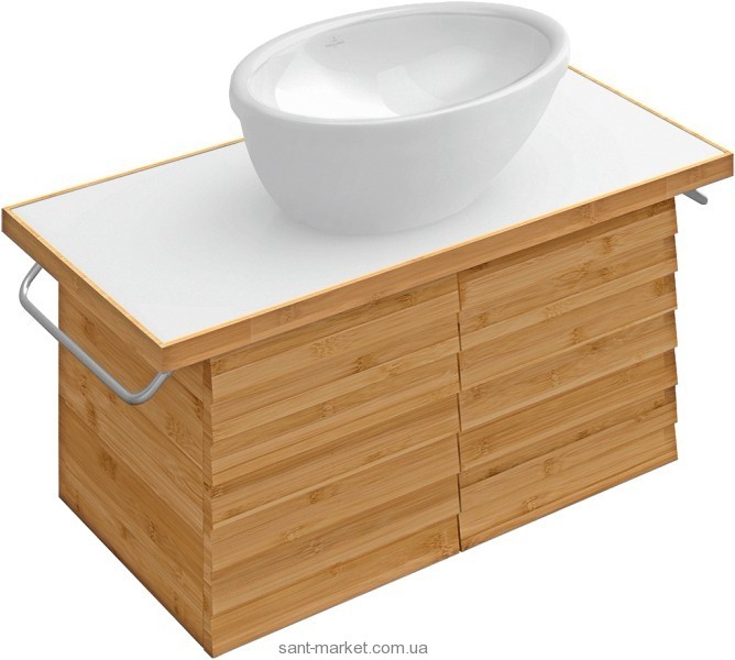 Тумба под раковину Villeroy&Boch Aveo подвесная 137х56х40 орех 985602BJ