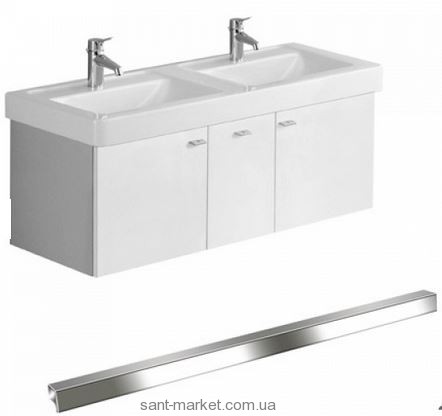 Тумба под две раковины Villeroy&Boch Central Line подвесная 125х45х43 белый 9866E2BM