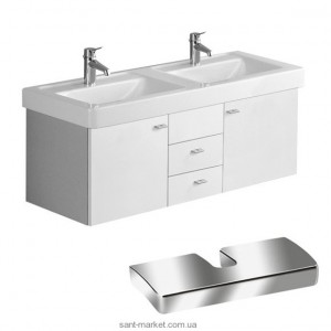 Тумба під дві раковини Villeroy & Boch Central Line підвісна 125х45х43 біла 9867F1BM