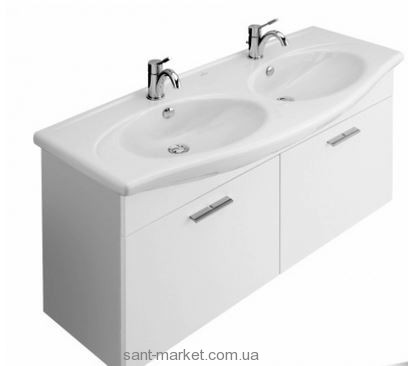 Тумба под две раковины Villeroy&Boch Central Line подвесная 125х40х65 белый A280E2DH