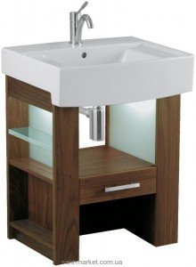 Тумба під раковину Villeroy & Boch City Life підлоги 61.3х43х74 коричнева A12806BI