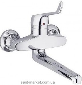 Смеситель для раковины однорычажный настенный Kludi коллекция Medi Mix хром 331160564