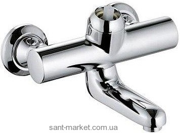 Смеситель для раковины однорычажный настенный без рычага Kludi коллекция Provita хром 335310500