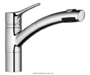 Змішувач для кухні з висувною лійкою Kludi Trendo змішувач 335810575