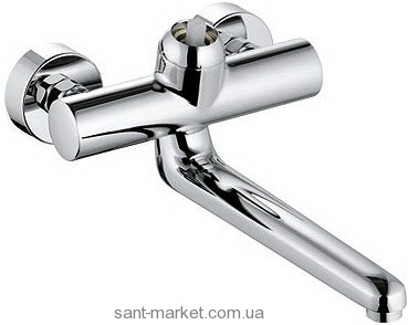 Змішувач для раковини одноважеля настінний без важеля Kludi колекція Provita хром 335360500