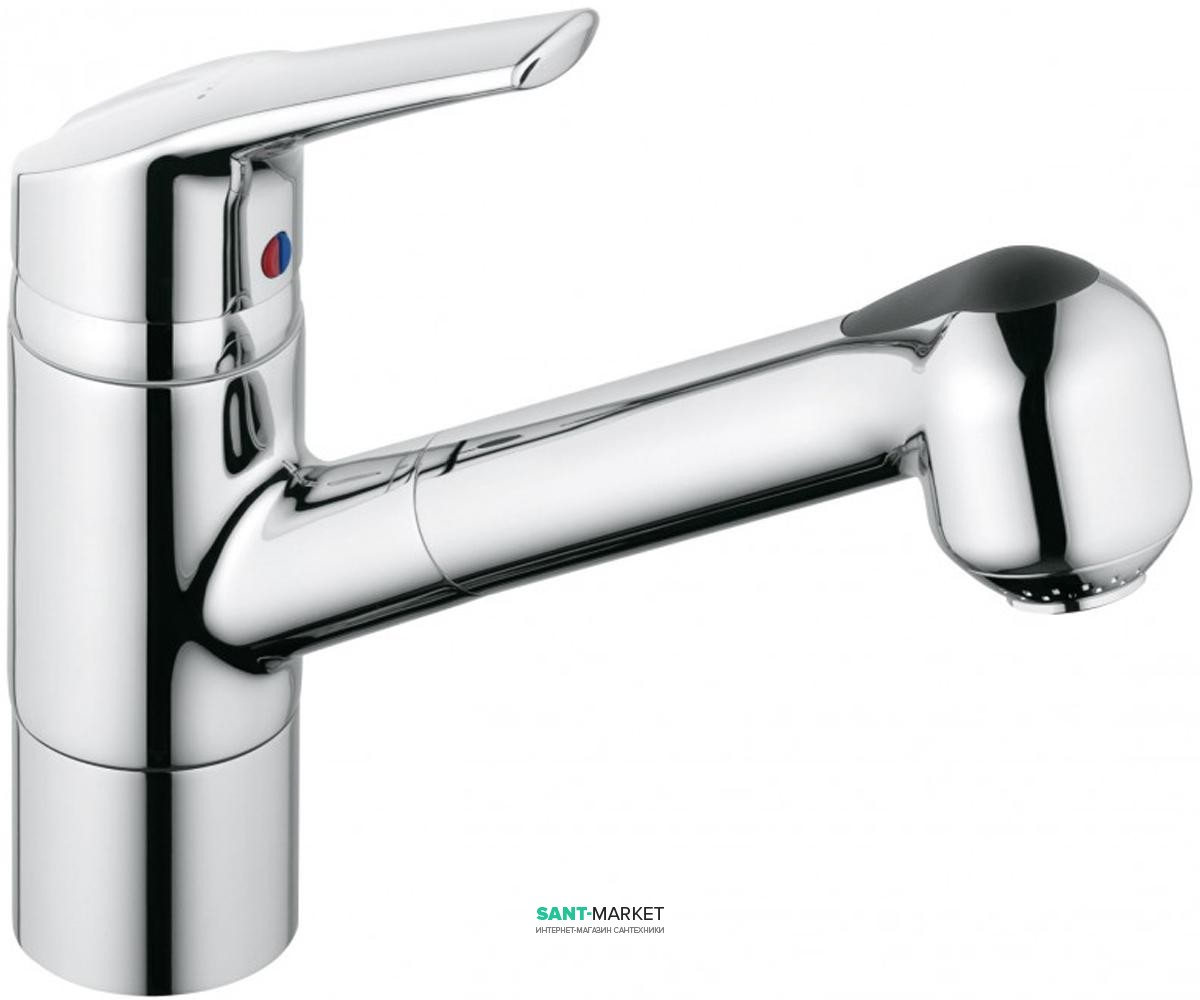 Змішувач для мийки c висувною лійкою Kludi Objekta-Mix New змішувач 337610575