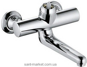 Змішувач для раковини одноважеля настінний без важеля Kludi колекція Provita хром 335330500