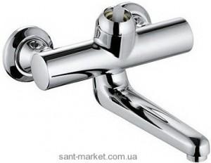 Смеситель для раковины однорычажный настенный без рычага Kludi коллекция Provita хром 335330500