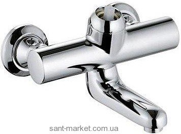 Смеситель для раковины однорычажный настенный без рычага Kludi коллекция Provita хром 335310500