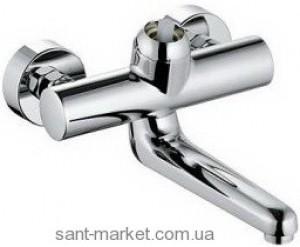 Смеситель для раковины однорычажный настенный без рычага Kludi коллекция Provita хром 335320500