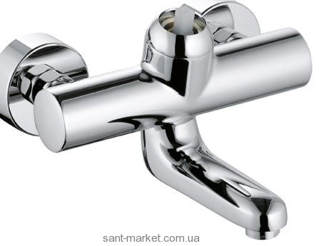 Смеситель для раковины однорычажный настенный без рычага Kludi коллекция Provita хром 335300500