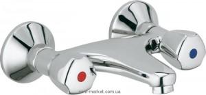 Смеситель двухвентильный с коротким изливом Kludi коллекция Standard хром 320040515