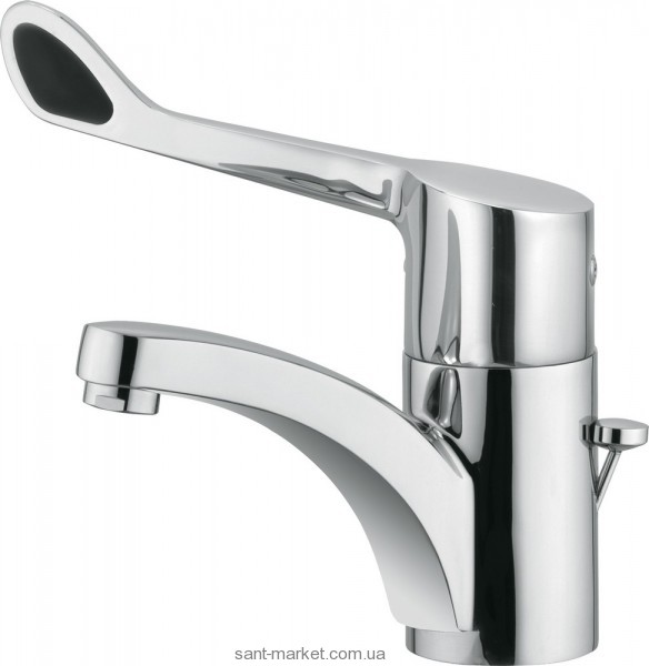 Смеситель для раковины однорычажный с донным клапаном Kludi коллекция Medi Care хром 341150534