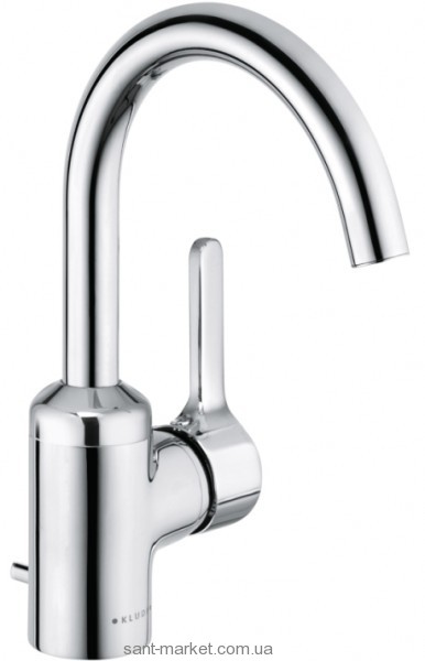 Смеситель для раковины однорычажный с донным клапаном высокий Kludi Bingo Star хром 420230578