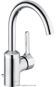 Смеситель для раковины однорычажный с донным клапаном высокий Kludi Bingo Star хром 420230578