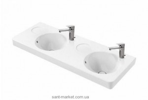 Раковина для ванної на тумбу подвійна Villeroy & Boch колекція Joyce біла 4109D101