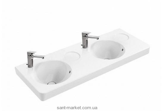 Раковина для ванной на тумбу двойная Villeroy&Boch коллекция Joyce белая 4109D001