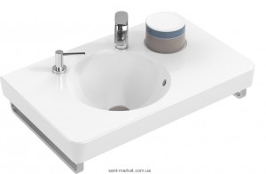 Раковина для ванной подвесная умывальник-столешница Villeroy&Boch коллекция Joyce белая 41078101