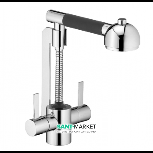 Змішувач для кухні з висувною лійкою Kludi Zip змішувач 42100Z129