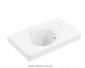 Раковина для ванною підвісна умивальник-стільниця Villeroy & Boch колекція Joyce біла 41078201